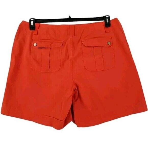 Lauren Ralph Lauren~Woman Size 16~ Orange Chino Bermuda Shorts Stretch Active. - Picture 9 of 9